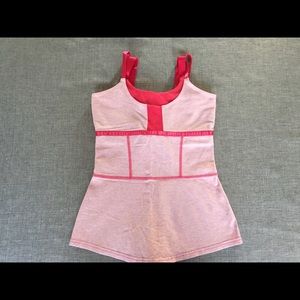 [Sold] Lululemon 2-tone Pink Athletic Tank Top, 6